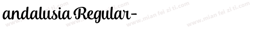 andalusia Regular字体转换